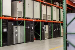 UPS systems in a warehouse