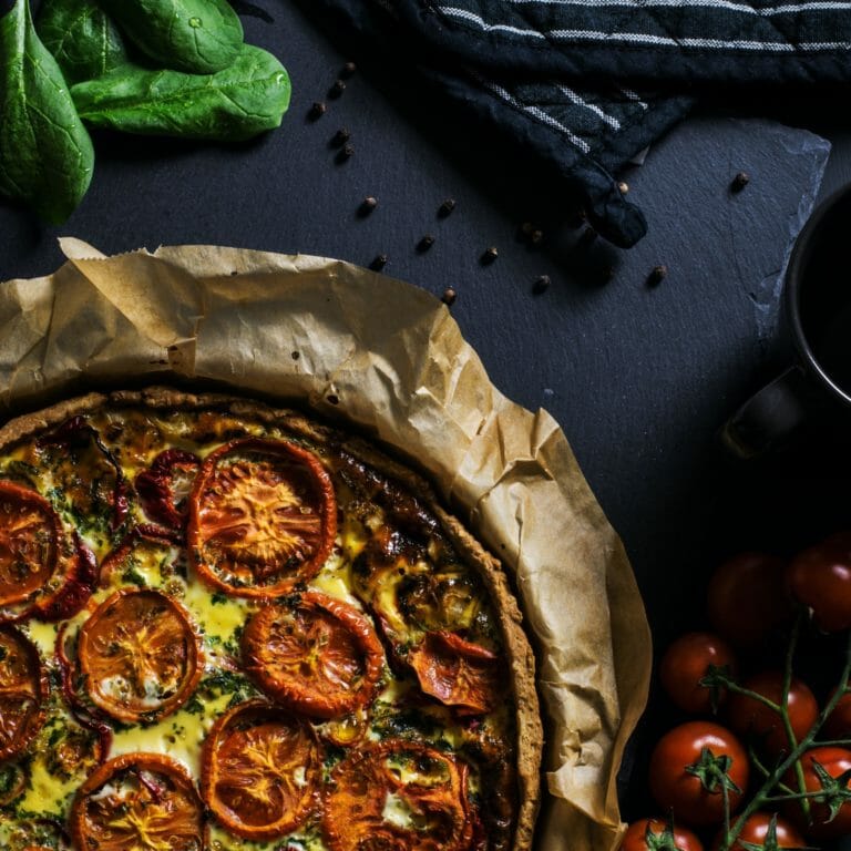 Photo of Roasted Vegetable & Ricotta Tart