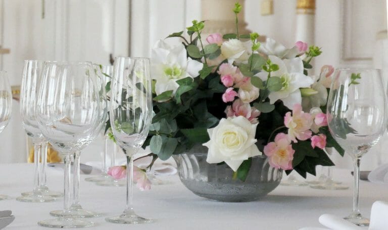 Floral Table Setting