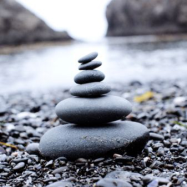 small rocks stacked
