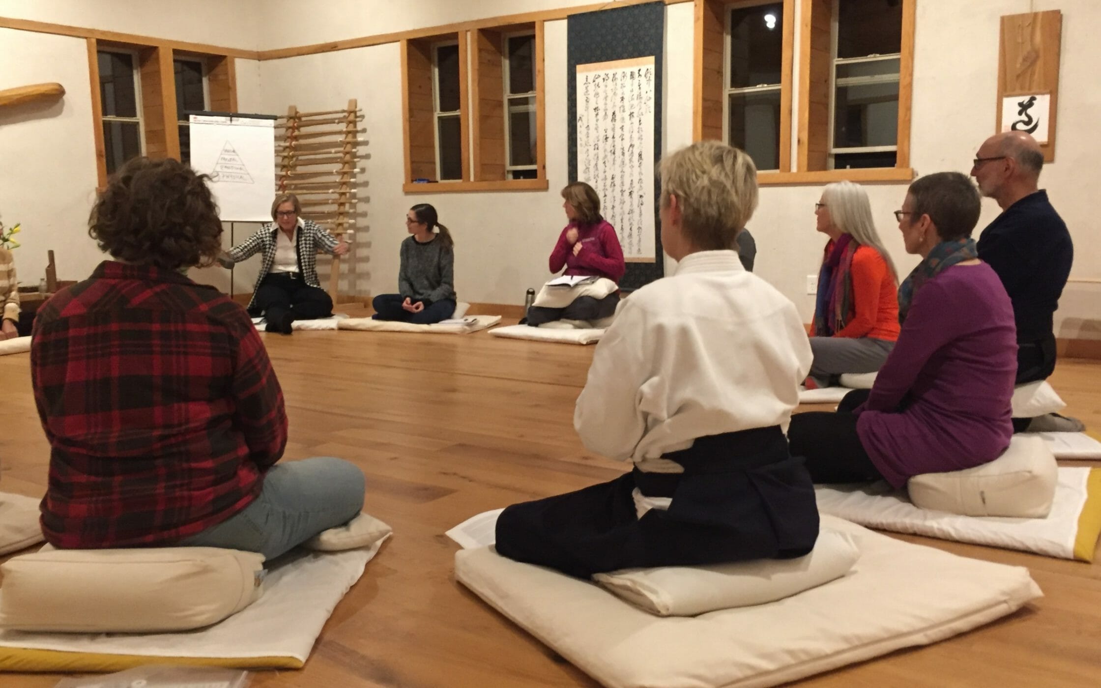 Participants sitting in a group