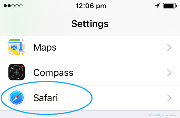 Safari Button for iOS