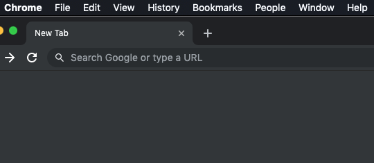 Google Chrome Desktop Menu Tab