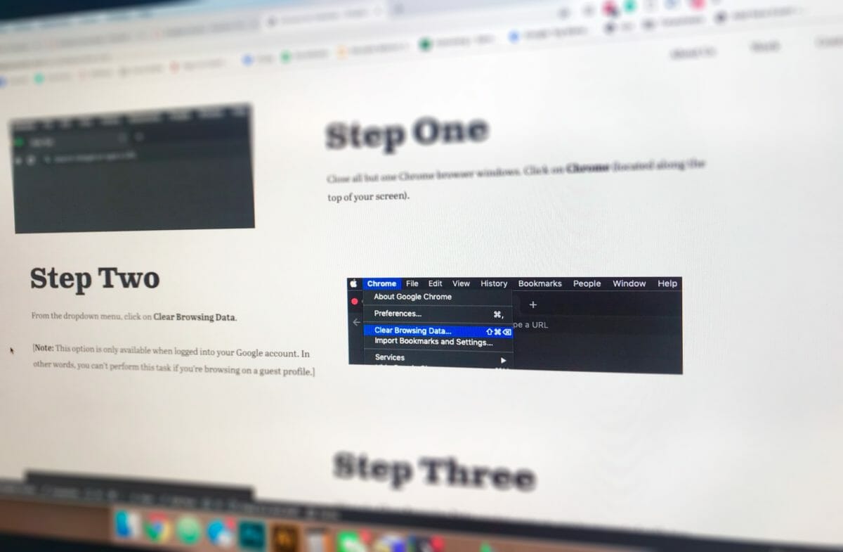 Clear Your Browser Cache
