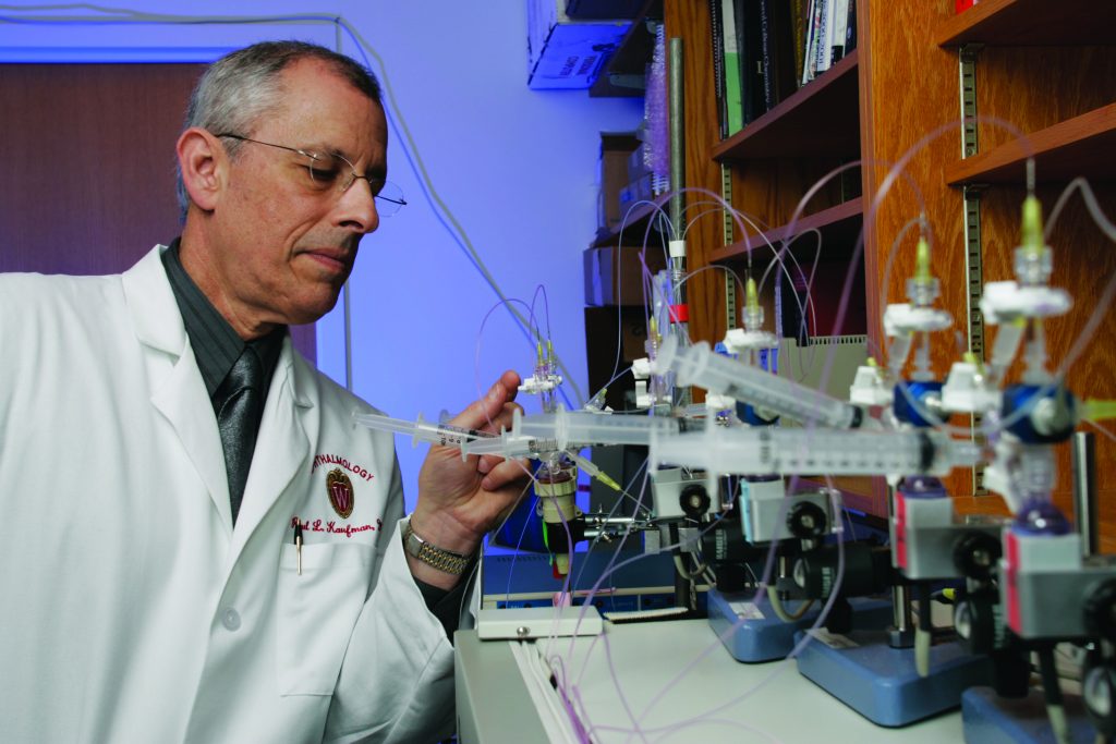 Dr. Paul Kaufman in lab