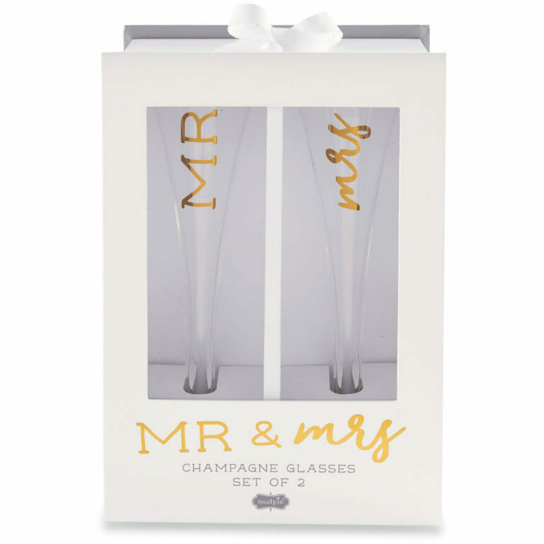 Photo of Mr. & Mrs. Champagne Glass Set