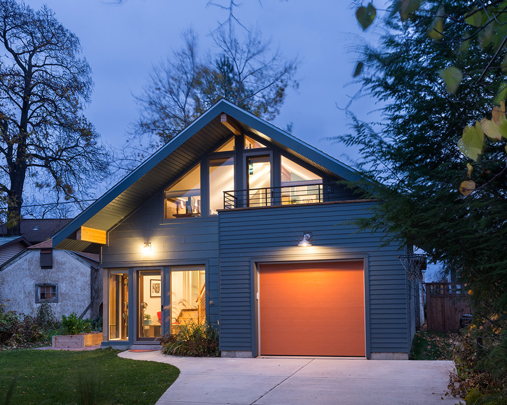 Custom designed and custom built new construction garage and workshop by TDS Custom Construction in Madison, WI.