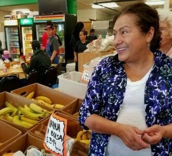 Shoppers at Mercado Marimar grocery store