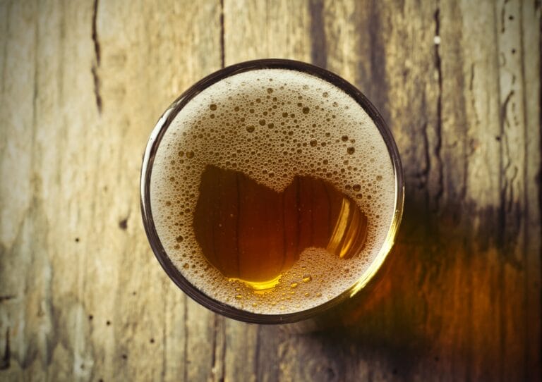 Aerial View of a Drink