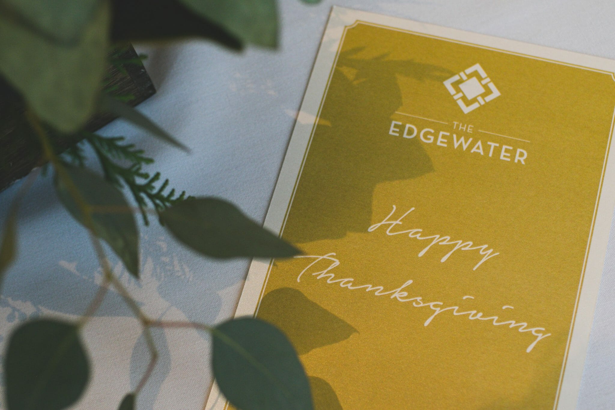 Edgewater Thanksgiving Menu