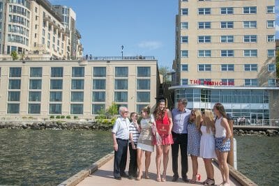 Family Celebrating UW-Madison Graduation at The Edgewater